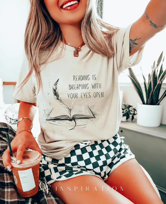 Reading Is Dreaming Tee - Book Lover Gift